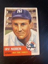 1953 Topps # 35 Irv Noren EX - Well Centered