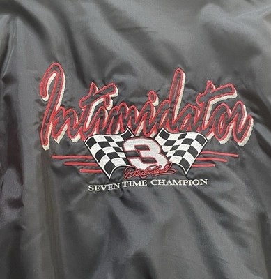 Vintage Nascar Dale Earnhardt Intimidator Nutmeg Racing Jacket Black Red L Read