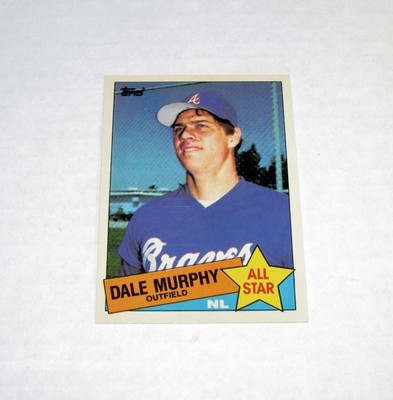 1985 Topps Tiffany 716 Dale Murphy AS  Braves REAL TIFFANY Bright Back SEE PICS!