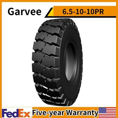 Tires + Inner tube + Flap 6.5-10-10PR Forklift Tire 12mm Tread Depth 5.0F''