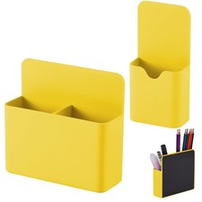 Magnetic Pen Holder,2 Pack Dry Erase Marker Holder with Yellow