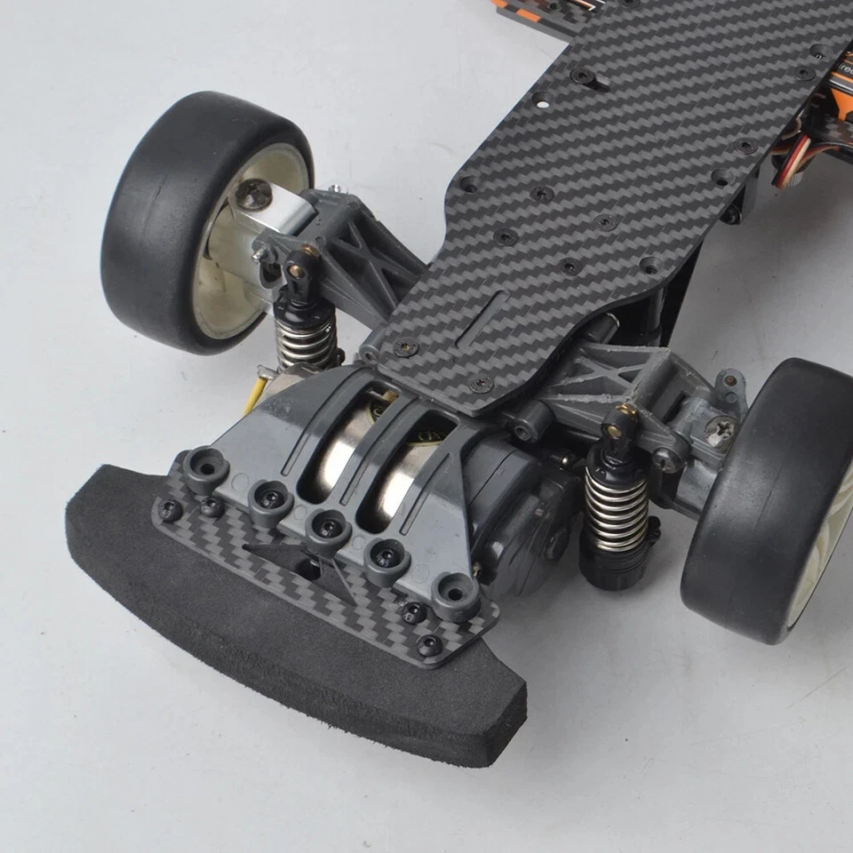 Carbon Front Bumper Kit for Tamiya TA03F Pro TA03FS TA03F Chassis Upgrades - Image 3 of 4