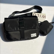 Wilo The Label Nylon Snap Front Waist Bag Crossbody Bum Bag NWT