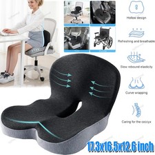 Memory Foam Seat Cushion Lumbar Support Ergonomic Back Support for Office Car