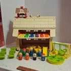Fisher-Price Vintage Little People School House Playset 1971 w Figures
