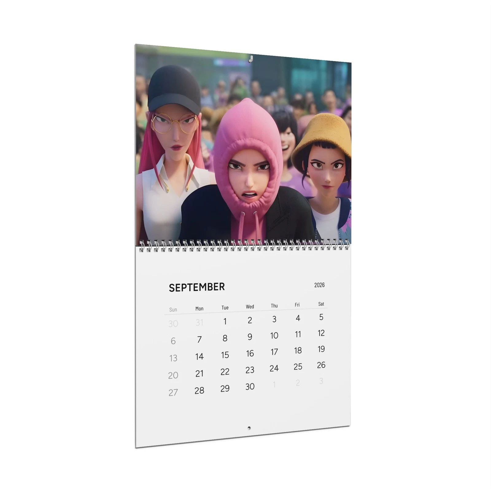 K-POP Demon Hunters Wall Calendar 2026