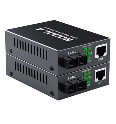 Gigabit SingleMode Fiber to Ethernet Media Converter, Dual SC Fiber, 1000Base-LX