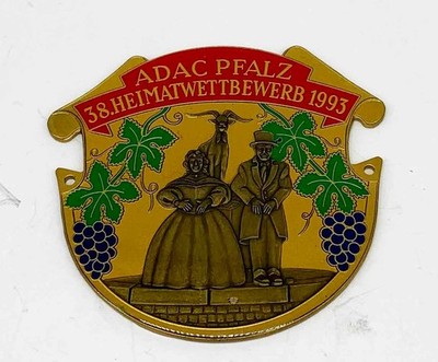 Plakette 38. Heimatwettbewerb 1993 ADAC Pfalz