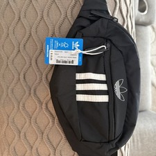 Adidas Essentials Core Waist Pack Black & White Belt Bag Fanny Pack Logo