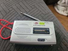 Portable AM FM Radio,Cincinnati Reds Pocket Radio Battery Operated Small Radio,