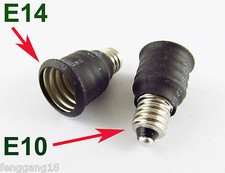 E10 a E14 Candelabro Base Enchufe Bombilla LED Soporte Lámpara Adaptador Convertidor