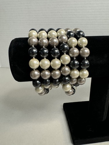 Collana Park Lane Hilo lunga perla come blu grigio bianco - Foto 7 di 7