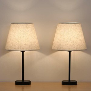 Modern Mini Table Desk Lamp Beside Nightstand Bedroom Office Dorm Set Of 2 Ebay