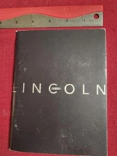 2001 LINCOLN FULL LINE DEALERSHIP BROCHURE 5 BY 6 1/2 INCHES