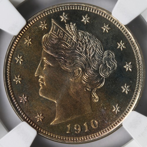 1910 5c Proof Liberty Nickel NGC CAC PF65 - Picture 3 of 4