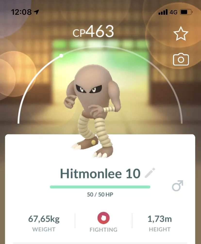 10x Hitmonlee Pokemon Trade GO Pokémon Not Shiny Lucky Chance Gen1 Kanto