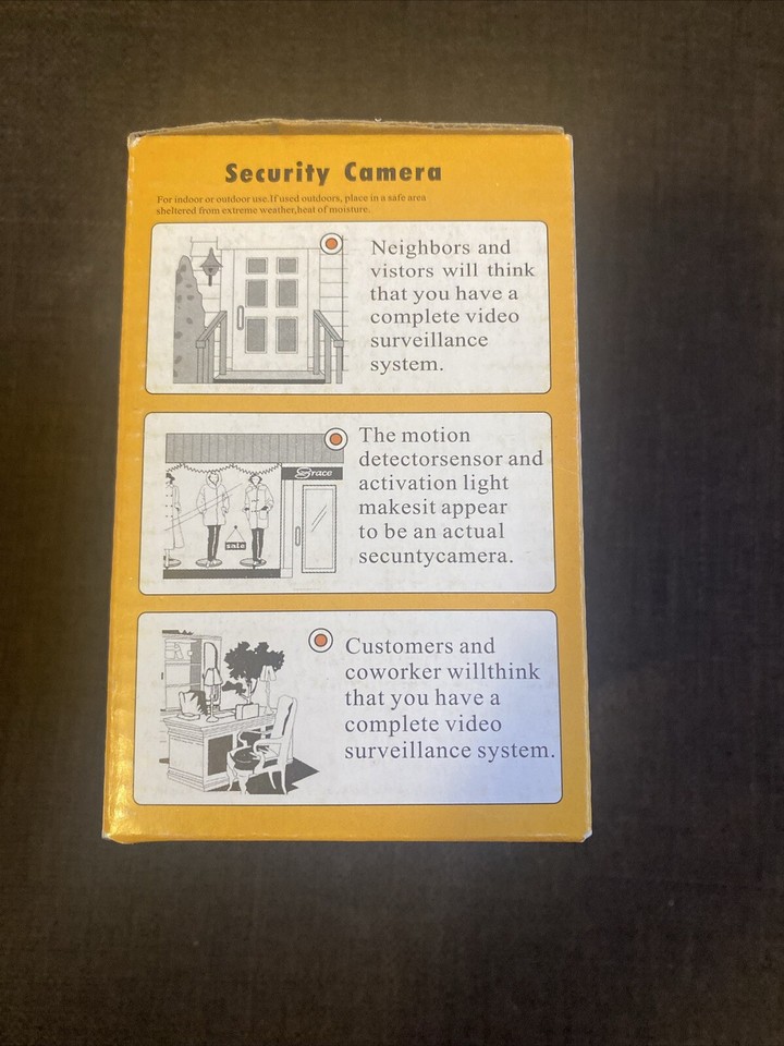 3 Fake Dummy Dome Surveillance Security Camera with LED Sensor Light eBay