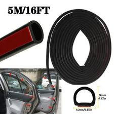 HOT D-Shape Rubber Weather Seal Hollow Car Door Strip Weatherstrip Universal