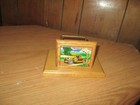 1985- ENESCO WOODEN LETTER HOLDER-OLD ROADSTER CAR DISPLAYED — photo 6
