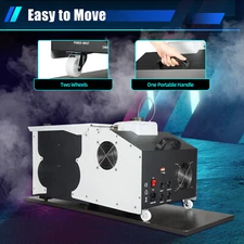 1500W Low Lying Smoke Fog Machine DMX DJ Stage Fogger  Effect w/Remote