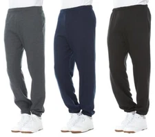 Yacht & Smith 3 Pack Mens Jogger Bulk Sweatpants, Comfy Lounge Joggers for Men