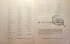 CBS Radio Programs List Sponsors Program Power Progress Vintage Print Ad 1936