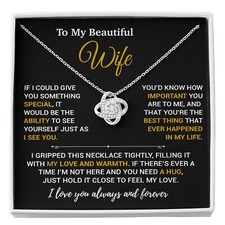 To My Wife Necklace, Christmas Gifts For Women, Anniversary Gift For Wife