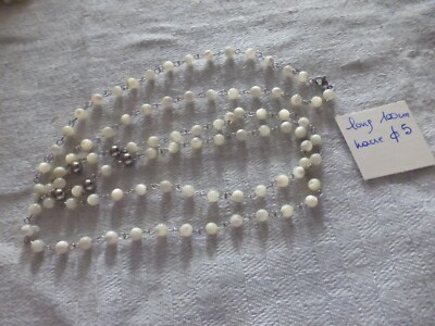Collier De Perles Long Sautoir Chaîne Serpent Or Collier De Perles Long Collier De Perles Long Sautoir Chaîne Serpent Or Collier De Perles Long
