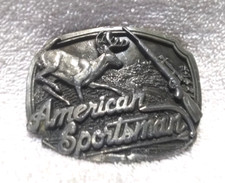 American Sportsman 1989 Arroyo Grande Rifle Deer Buckle Great Condition
