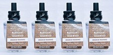 4 Bath  Body Works MAHOGANY TEAKWOOD Wallflower Home Scent Oil Refill