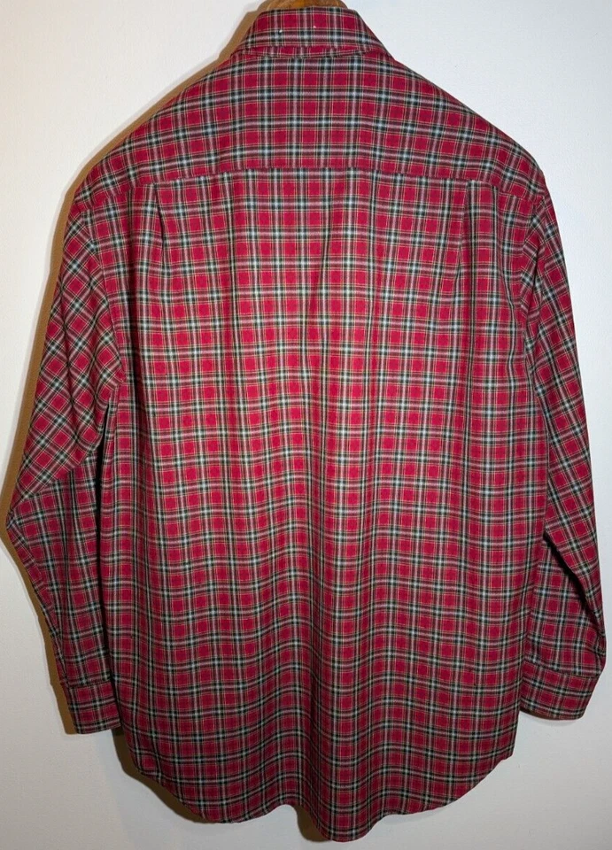 Camisa a Cuadros Sir Pendleton 100% Lana Virgen Roja Para Hombre M Manga Larga Abotonada Foto 2 de 4