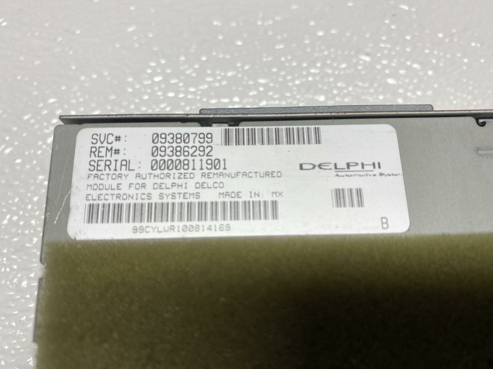 2000 2001 00 01 CHEVROLET TAHOE COMMUNICATION ONSTAR MODULE 09380799 ...