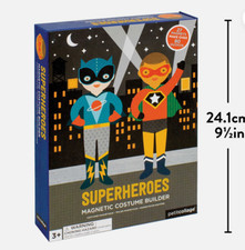 Pequeño Collage Vestir Superhéroes Magnéticos Ecológico Niños Juego Set Unisex
