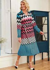 Kaleidoscope Geo Print Shirt Dress Size 16 RRP £65
