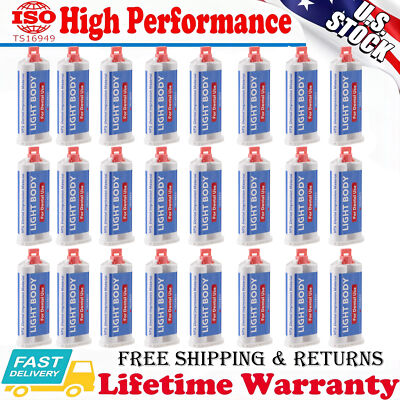 24Pcs 50mL  Dental Light Body Fast Rapid Set Dental Impression Material VPS PVS