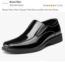 BRUNO MARC MEN'S SQUARE TOE DRESS LOAFERS FORMAL SHOES