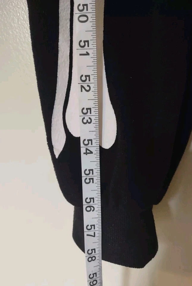 Disfraz de vellón con capucha de cuerpo completo Just Love Skeleton One PC para hombre adulto mediano Foto 4 de 4