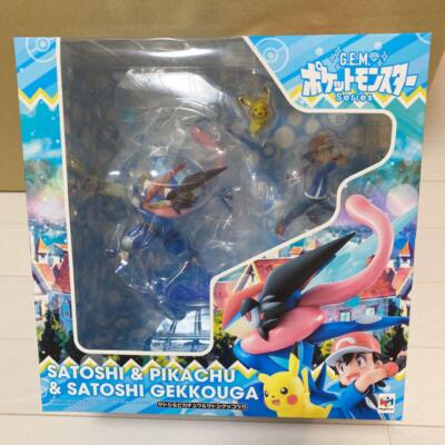 G.E.M. Pokemon Satoshi Ash Greninja Gekkouga Pikachu Figure