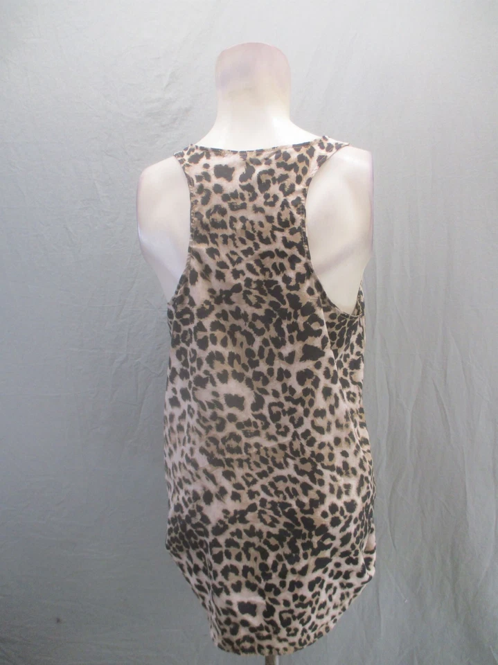 Necessary Objects Size L Womens Animal Print Square Neck Racerback Tank Top 274 - Image 4 of 4