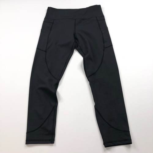 Zyia Active 8-10 (Fits 27W 24L) Athleisure Pockets Legging Capri? Pants Black - Picture 2 of 8