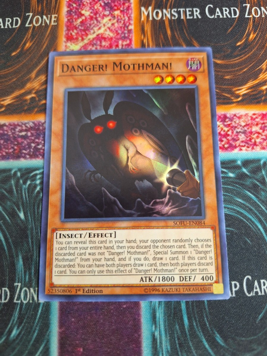 Yu-Gi-Oh! Danger! Mothman! SOFU-EN084 Super Rare 1st Edition Near
