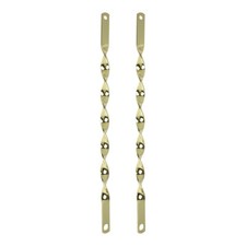 OG LOWRIDER 18" LONG TWISTED STEEL SPRING FORK BARS IN GOLD FOR 20" FORK