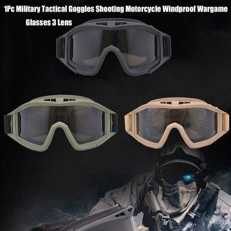 Military Tactical Goggles Shooting Motorcycle Windproof Wargame