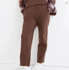 Madewell Brown Ribbed Seamed Pockets Sweatpants Pants Medium