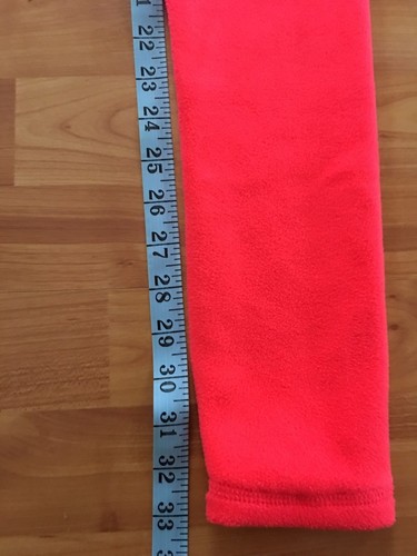Old Navy Fleece Skinny Pants Size L Girls Active Go Warm Neon Orange Sports Wear - Picture 8 of 12