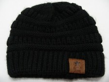 SUPER STAR - Black - Toddler Size Stocking Cap Beanie Hat 