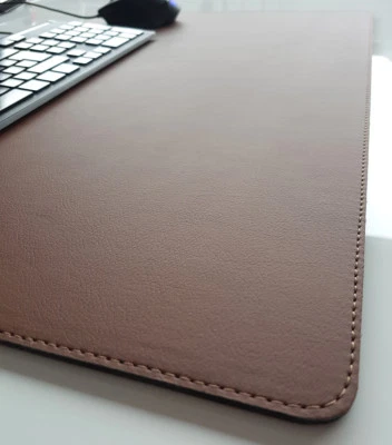 PM Schreibtischunterlage sanft lux Kunst Leder 90 x 50 Braun