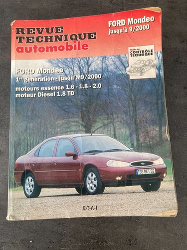 Revue Technique Automobile (RTA) Ford Mondeo Diesel - Manuel De Réparation Occasion - État D'usage