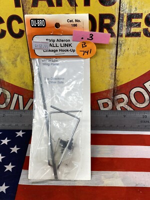 Dubro 186 Strip Aileron Ball Link: Linkage Hook-UP -NEW- USA SHIPPED