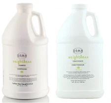 SOMA Weightless Shampoo & Conditioner 64fl.oz (Half Gallon)-with 2 Pumps